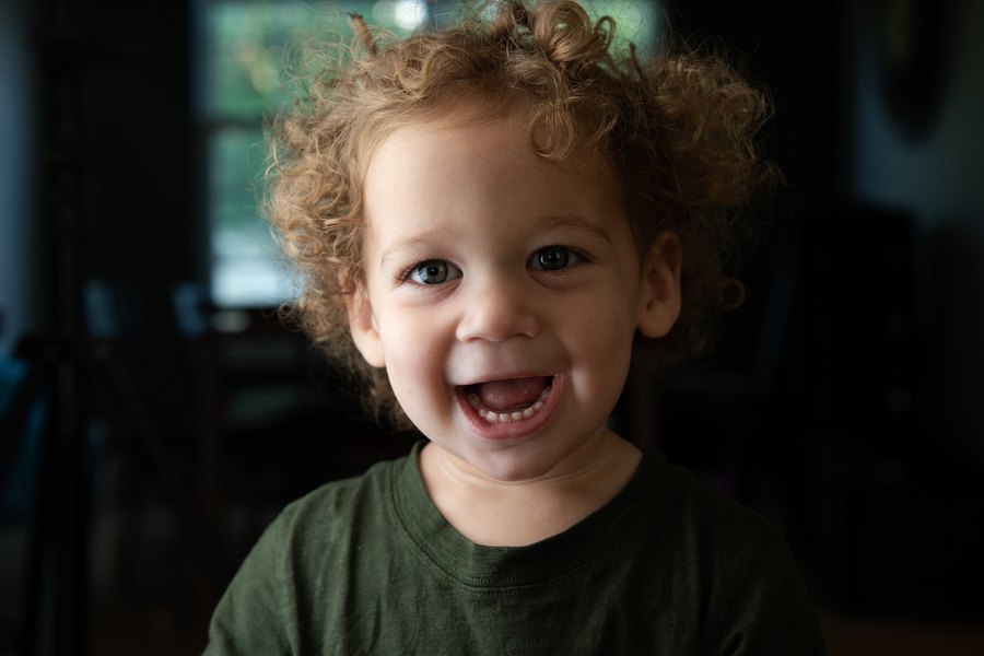 Luca, mid-laugh